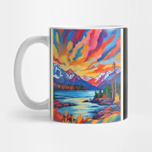 fauvism art of Alaska usa 6 Mug